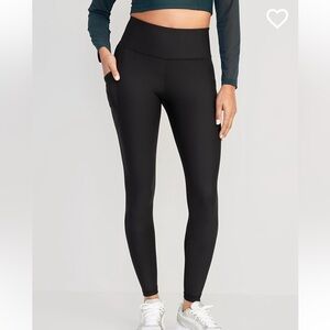 Old Navy High-Waisted PowerSoft Full-Length Pocket Leggings - NAVY